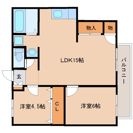 安倍川駅 徒歩10分 2階の物件間取画像